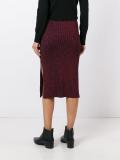 knitted midi skirt