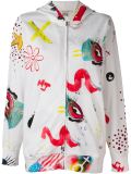 'Collage Print' oversized hoodie