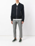 zipped pockets bomber jacket