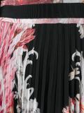 floral print pleated skirt
