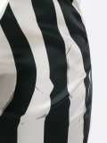 asymmetric printed trousers