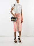 stripe shoulder bag