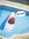 shark print T-shirt 