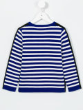 logo striped jumper