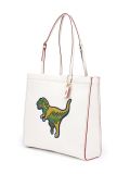 T-rex print tote