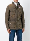belted military jacket
