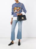 logo embossed shoulder bag