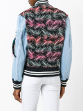 palm-print bomber jacket