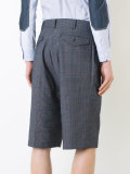 checked tailored shorts