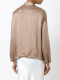 zipped bomber jacket 