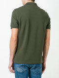 striped collar polo shirt