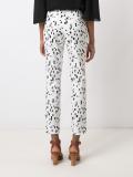 printed slim fit trousers