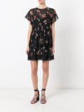 floral print sheer dress