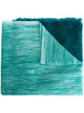 fur panel raw edge scarf