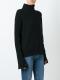 ribbed roll neck jumper