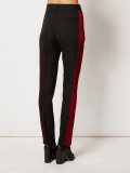 contrast side band trousers