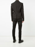 broad lapel asymmetric blazer