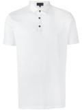 contrast collar polo shirt