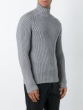 ribbed roll neck jumper