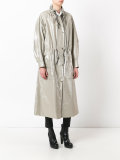 frill collar parka