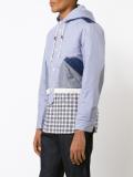 patchwork hooded jacket