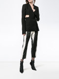 cutout single breasted blazer