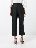 jacquard cropped trousers