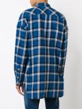 chest pockets plaid shirt