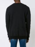 distressed sweater
