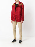 zipped hooded jacket