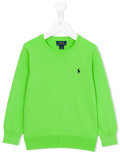 embroidered logo jumper