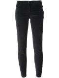 velvet effect skinny trousers