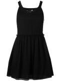 perforated mini dress