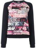 print detail sweatshirt