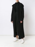 roll sleeve knit coat 