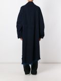 raw edge oversized coat