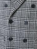 plaid double breasted coat