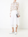 pansy-print classic shirt