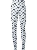 fishnet print leggings