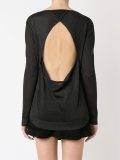 panelled knit blouse