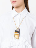 wood pendant necklace