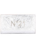 logo plaque high shine wallet 