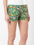 Transport print shorts