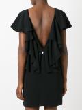 open ruffled back dress