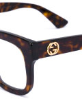 tortoiseshell square frame glasses