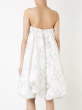 strapless floral dress