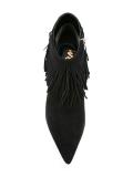 fringed ankle boots