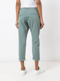 folded hem cropped trousers