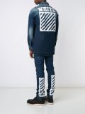 striped leg  jeans