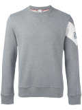 contrast stripe sweatshirt